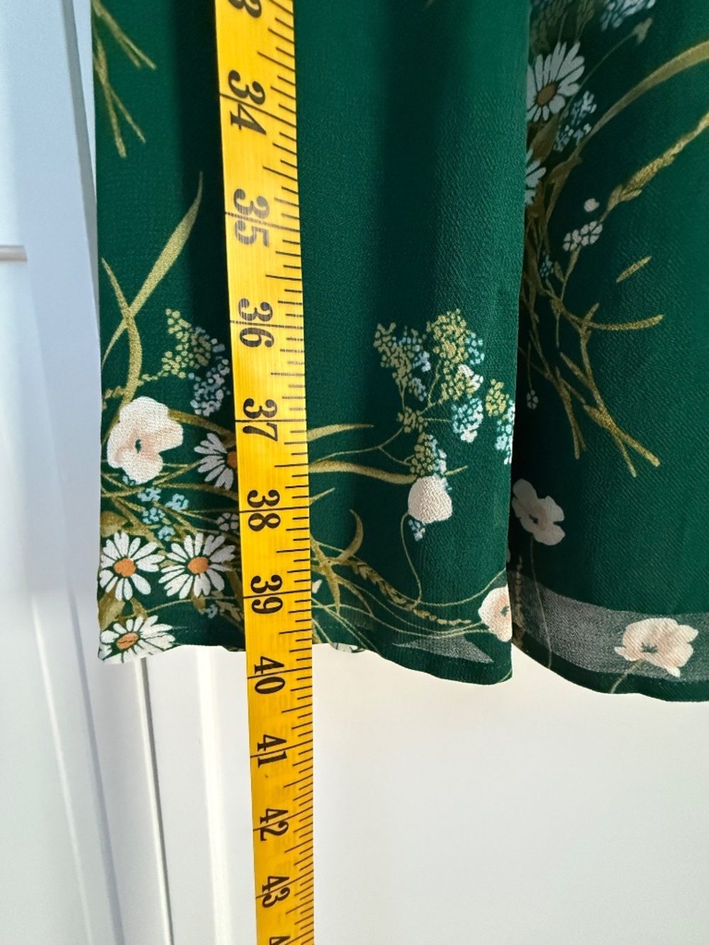 Reformation Juliette Buena Midi Dress in Emerald Floral Print size 4 - Picture 8 of 8